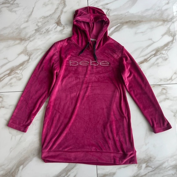 Bebe Fuchsia Hooded Top - Picture 1 of 4